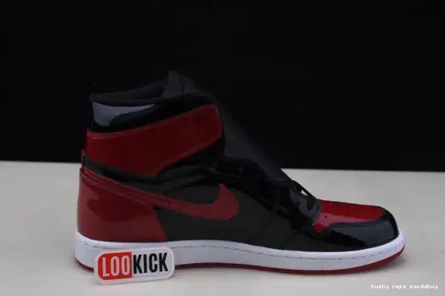 Rep Husky 555088-063 Jordan Air 1 OG Patent High Bred 0413